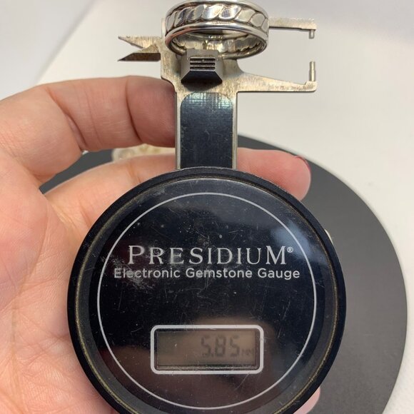 Sterling Silver 925 Handmade Twist Cigar Band Round Wire Borders Size 9.25 - Picture 5 of 7